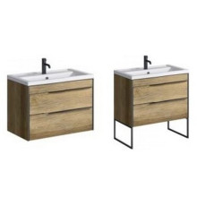 Тумба под умывальник AQUANET Fargo 80 дуб балтийский 810х610х460 мм FRG0108DB