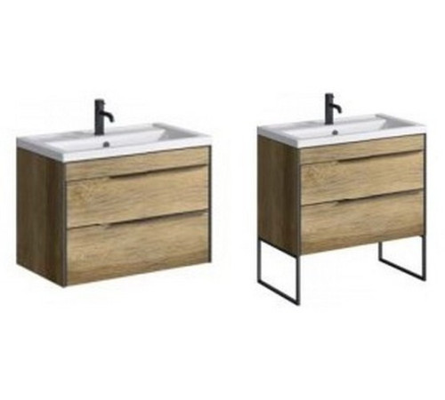 Тумба под умывальник AQUANET Fargo 80 дуб балтийский 810х610х460 мм FRG0108DB