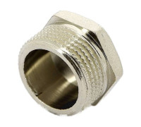 Заглушка никелированная Tiemme 3/4 НР для коллекторов 1500230