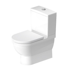 Унитаз-моноблок напольный приставной Duravit Starck 3 65.5х36 см универсальный выпуск бачок с механизмом 0128090000/0920100005