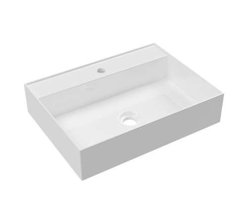 Раковина Ceramica Alice HIDE 60x45х13.5 см подвесная белый глянцевый 31230101S