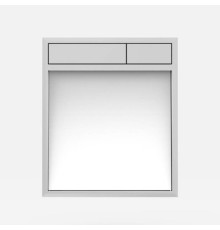 Панель управления SANIT LIS стекло белое/хром 16.734.00.0063