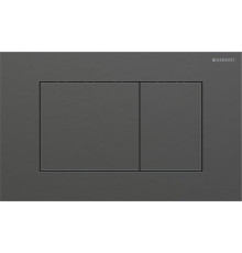 Клавиша смыва Geberit Sigma40 для двойного смыва квадратная хромированный черный 115.629.QD.1