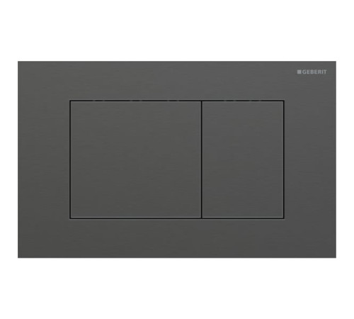 Клавиша смыва Geberit Sigma40 для двойного смыва квадратная хромированный черный 115.629.QD.1