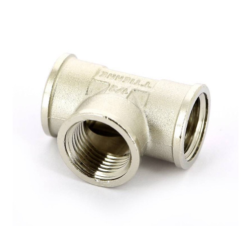 Тройник никелированный Tiemme 1/2 ВР-ВР-ВР 1500061