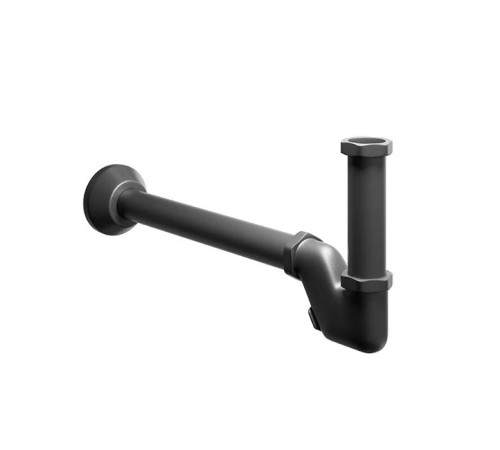 Сифон для раковины Kerama Marazzi с декоративной накладкой черный матовый 212KM.01.093