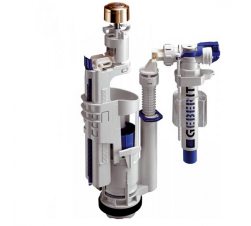 Механизм двойного смыва Kerasan Geberit нижний подвод бронза 7509K3