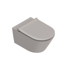 Унитаз подвесной Catalano Zero 55x35 см безободковый Tortora Satinato 0111550032