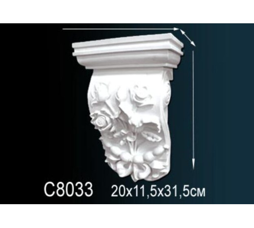 Консоль декоративная Perfect полиуретан C8033