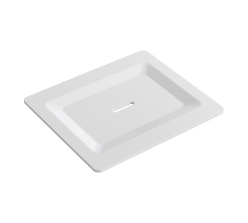 Мыльница накладная Boheme Space с латунной чашей белая 10966-W-SOAP