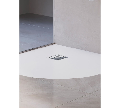 Душевой поддон полукруглый RGW ST/R-W 1000x1000 мм белый искусственный камень 16153100-01