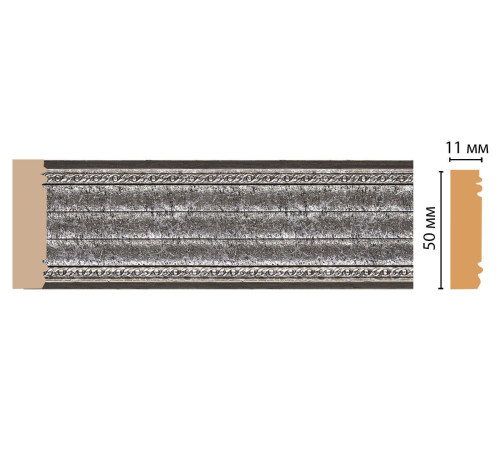 Молдинг DECOMASTER 156-44 ДМ 51х11х2400 мм 156-44 ДМ