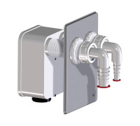 Блок сифонный HL HL4000.2 для двух стиральных или посудомоечных машин