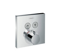 Термостат для душа Hansgrohe ShowerSelect на 2 потребителя внешняя часть хром 15763000
