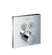 Термостат для душа Hansgrohe ShowerSelect на 2 потребителя внешняя часть хром 15763000
