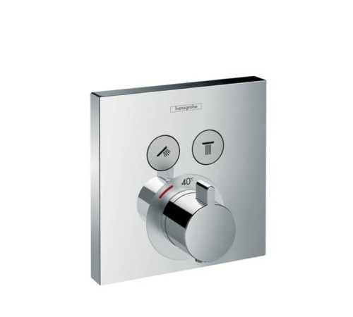 Термостат для душа Hansgrohe ShowerSelect на 2 потребителя внешняя часть хром 15763000