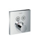 Термостат для душа Hansgrohe ShowerSelect на 2 потребителя внешняя часть хром 15763000