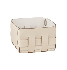 Корзинка ADJ Mini Bottega 19x19x13 см панна котта/белый 1019.16/10