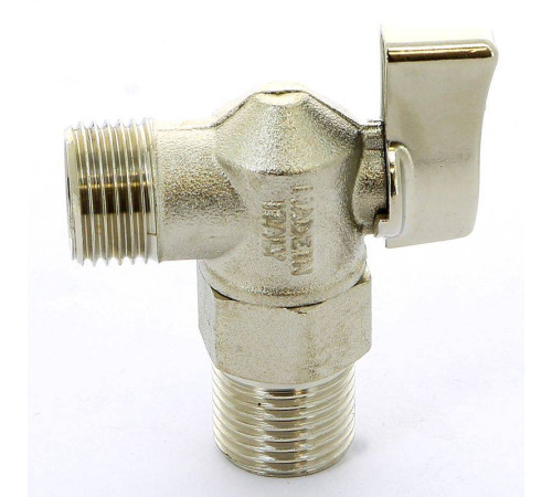 Кран шаровой для подключения бачков ITAP 1/2 никелированный 391