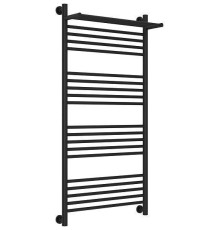 Полотенцесушитель водяной Сунержа Богема+ с 1 полкой 600x1200 мм матовый черный 31-0223-1260