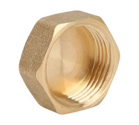 Заглушка резьбовая латунная Gappo 3/4 ВР G1218