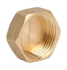Заглушка резьбовая латунная Gappo 3/4 ВР G1218