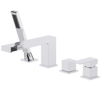 Смеситель на борт ванны Timo Selene на 4 отверстия комплект хром 2130/00Y