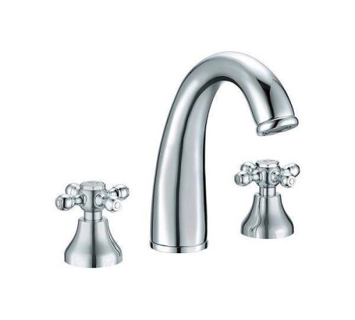 Смеситель для раковины Boheme Camelia на 3 отверстия хром глянцевый 277-Camelia