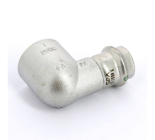 Угольник переходной Viega Sanpress Inox 90° 22х1 пресс-В компактный нержавеющая сталь 437039