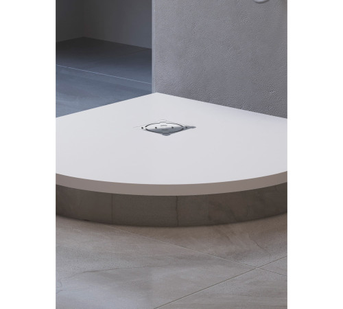 Душевой поддон полукруглый RGW ST/R-W 1000x1000 мм белый искусственный камень 16153100-01