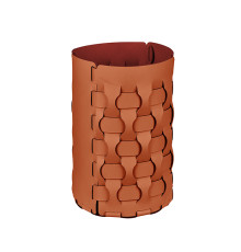 Корзина для мусора ADJ Dubai 22х35 см коньяк/бордо 2235.09/30