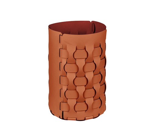 Корзина для мусора ADJ Dubai 22х35 см коньяк/бордо 2235.09/30