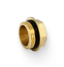 Заглушка резьбовая наружная General Fittings 3/4 со шляпкой и O-ring 509609