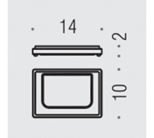 Мыльница настольная Colombo Design Look черный матовый матовое стекло B1640.NM-VAN