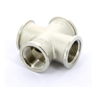 Крестовина латунная никелированная STOUT 3/4 ВР 506467