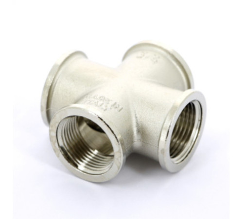 Крестовина латунная никелированная STOUT 3/4 ВР 506467