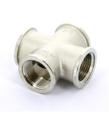 Крестовина латунная никелированная STOUT 1 ВР SFT-0016-000001