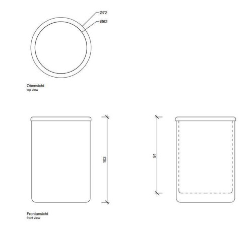 Стакан настольный Decor Walther Crack BER стекло хром 0933100