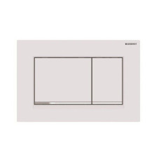 Клавиша смыва Geberit Sigma30 двойной смыв белый матовый/хром 115.883.JT.1