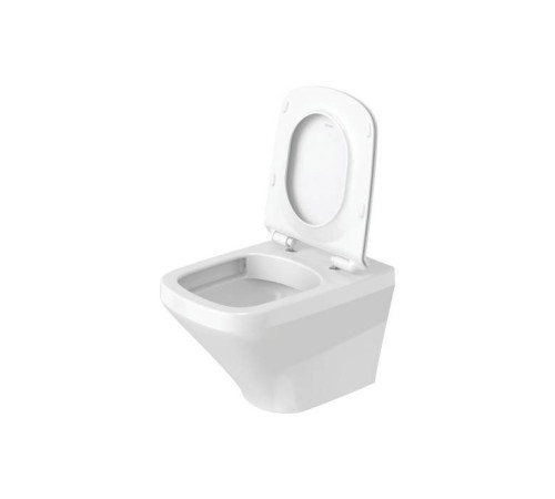 Сиденье для унитаза Duravit DuraStyle с микролифтом петли нержавеющая сталь белое 0063790000