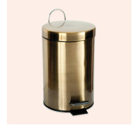 Ведро с педалью и крышкой Tivoli World TW Harmony 010 3 л напольное бронза светлая TWCV010-3brLight