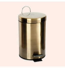 Ведро с педалью и крышкой Tivoli World TW Harmony 010 3 л напольное бронза светлая TWCV010-3brLight