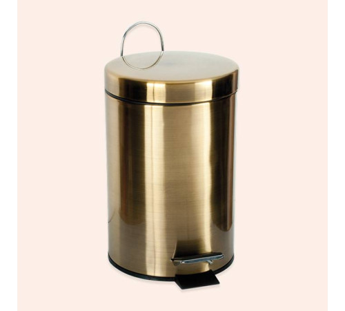 Ведро с педалью и крышкой Tivoli World TW Harmony 010 3 л напольное бронза светлая TWCV010-3brLight