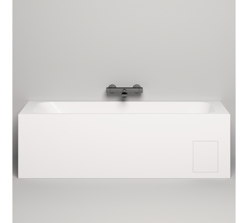 Ванна встраиваемая Salini Orlanda Kit 170х80х60 см S-Stone белый матовый 102126M