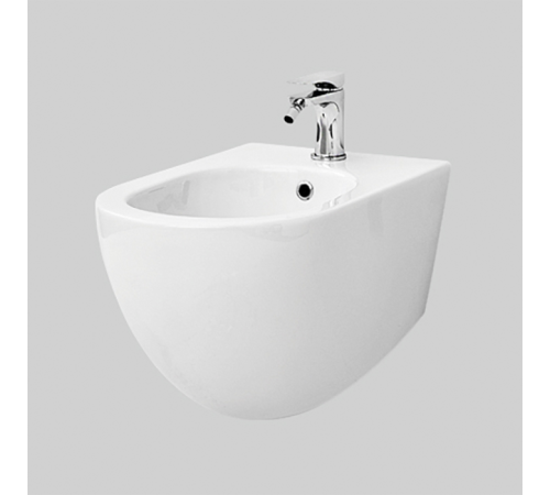 Биде подвесное Artceram File 2.0 37х52 см 1 отверстие saniglaze белый матовый FLB003 05 00