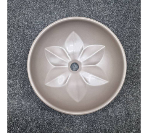 Раковина накладная Azzurra Fleur 45x16 см без отв. Tortora LALA045160F0TO