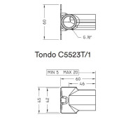Встраиваемая часть для настенного смесителя Nicolazzi Unico Tondo C5523T/1
