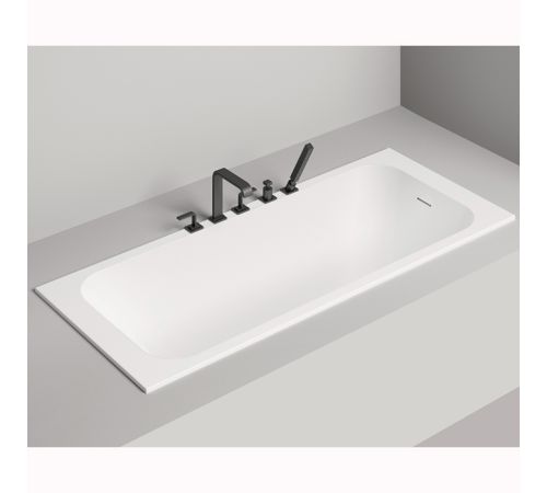 Ванна встраиваемая Salini Orlanda Kit 170х80х60 см S-Stone белый матовый 102126M