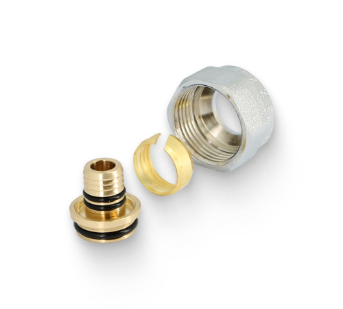 Соединитель обжимной STOUT 16(2.0) x 3/4 EK хром SFA-0001-001620