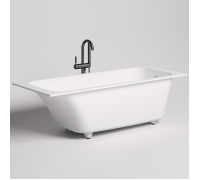 Ванна встраиваемая Salini Orlanda Kit 170х80х60 см S-Stone белый матовый 102126M